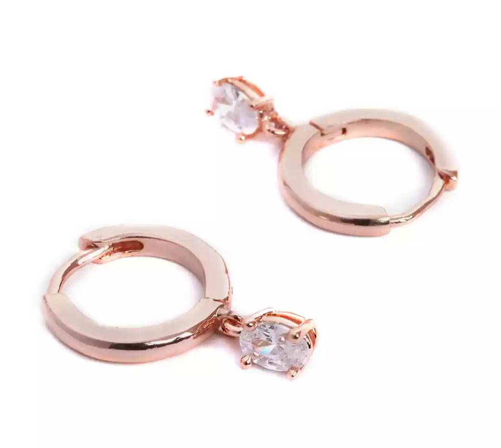 Rose Gold Hoop Earrings