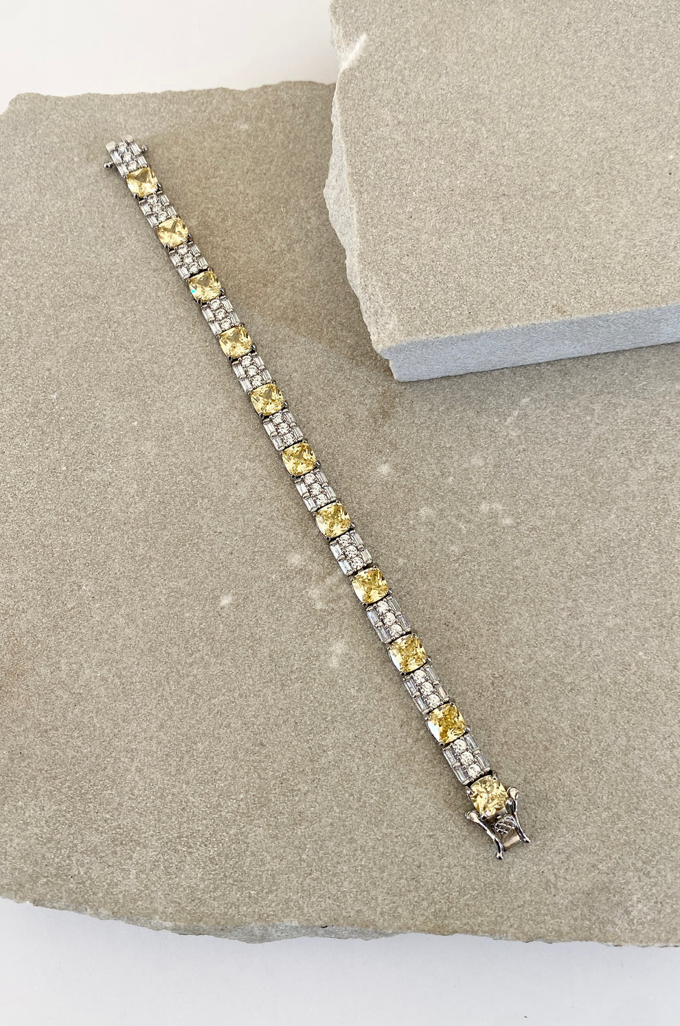 Radiant Yellow Sapphire Bracelet