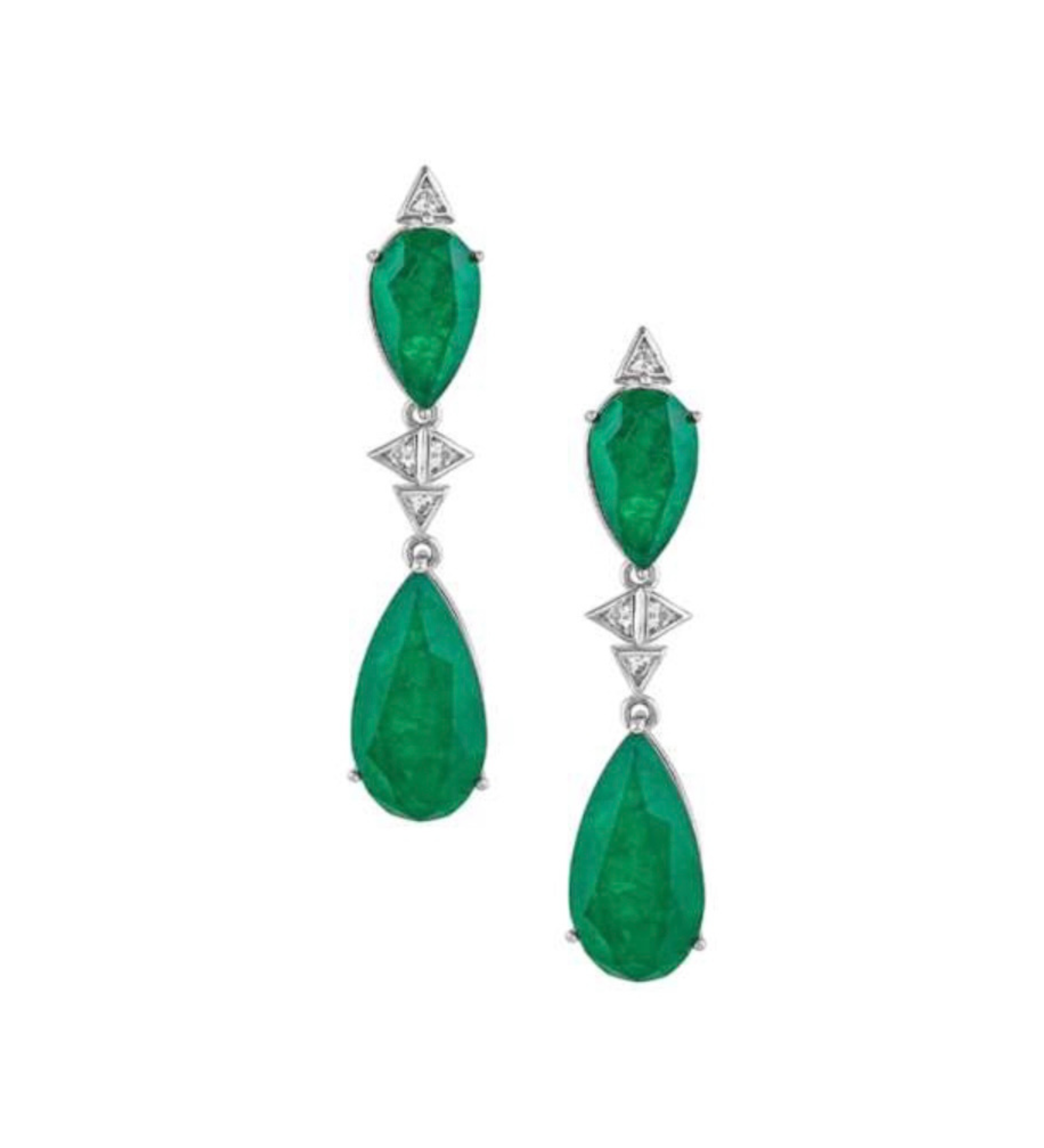 Emerald Drop Earrings