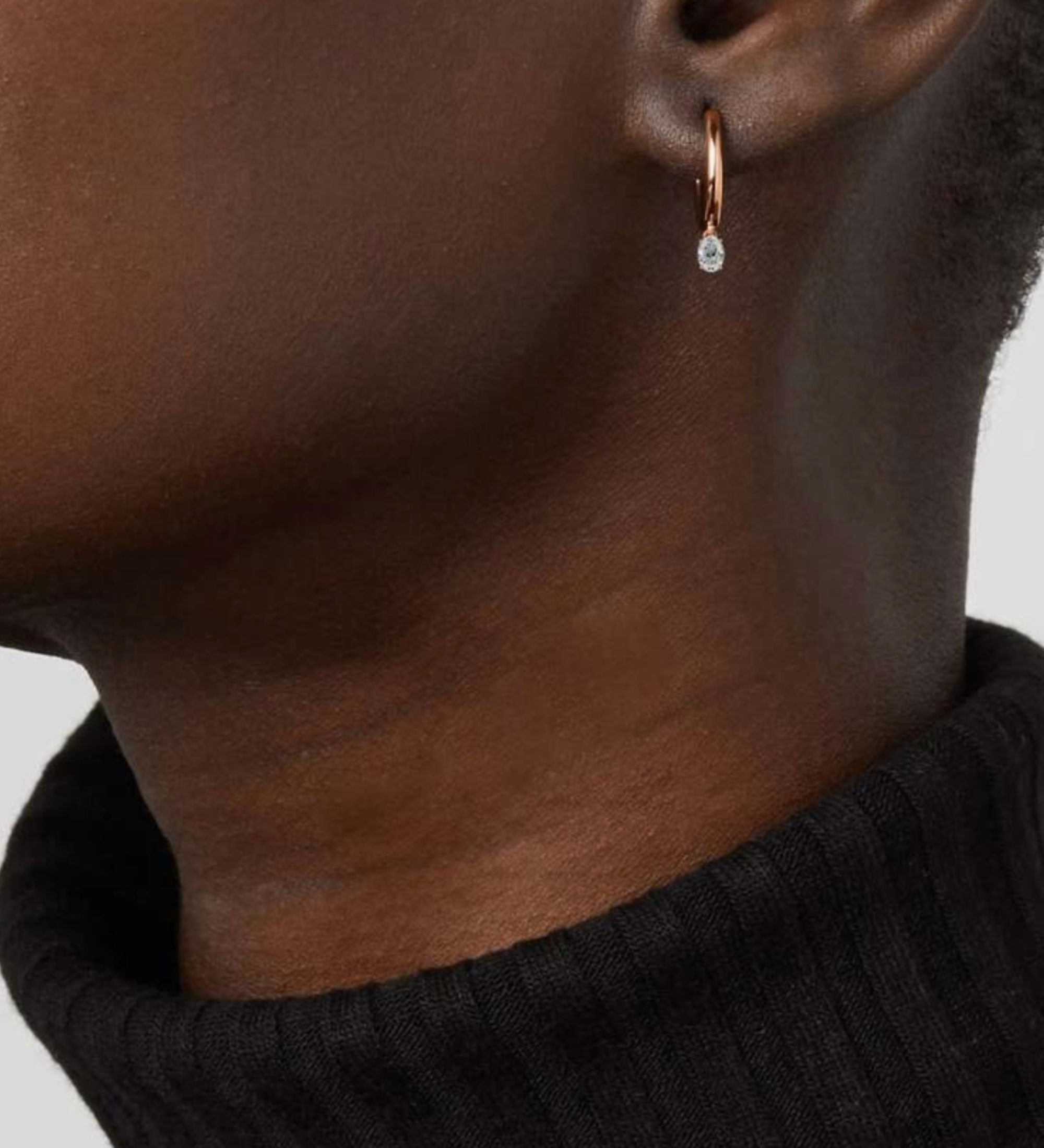 Rose Gold Hoop Earrings