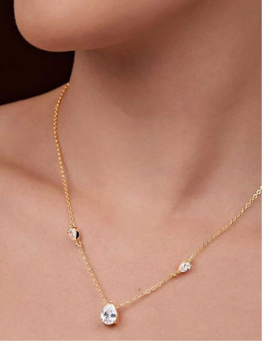 Pearl cut necklace set