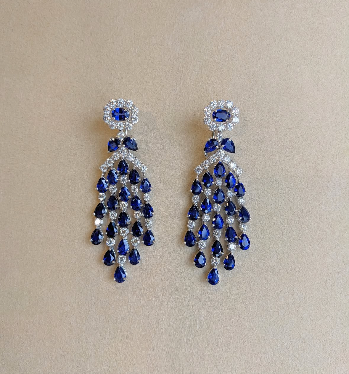 Blue sapphire earrings